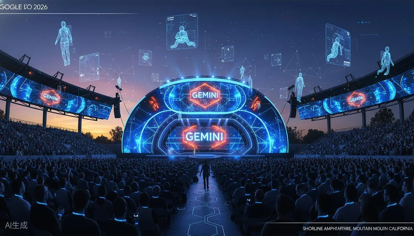 Google I/O 2026 conference concept image